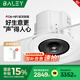 八雷（BALEY）D6天花吊頂裝吸頂音響喇叭店鋪商鋪無(wú)源定阻吸頂音箱嵌入式藍(lán)牙功放背景音樂套裝全套ix6 2【G2.1功放+D6×2】家用基礎(chǔ)