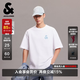 杰克·瓊斯（JACK&JONES）26年新款夏季短袖T恤男士純棉寬松潮流休閑簡約刺繡圓領(lǐng)t恤男裝 A06本白色 常規(guī) M （175）