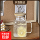 新款方形帶蓋吸管高顏值奶茶杯耐熱玻璃杯直身杯高硼硅杯子 【透明】方形吸管杯-620ml