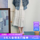 ELAND衣戀【梔夏裙】100%棉半身裙女收腰百褶裙蕾絲邊A字裙26春夏新款 象牙白/白色(39)Ivory S