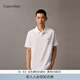 Calvin KleinJeans夏季男女同款情侶商務休閑ck純棉珠地網眼純色短袖T恤POLO