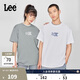 Lee舒適版圓領(lǐng)Logo印花男女同款短袖T恤休閑