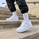 耐克NIKE男女同款板鞋空軍一號AF1運動鞋CT1990-100白38