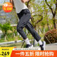 耐克（NIKE）女運動褲 春夏梭織錐形休閑褲 九分褲 FB7030-010 黑 XL