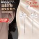 黎夢娜（LIMENGNA）櫻桃耳線耳釘2026新款輕奢小眾設計耳環養耳洞氣質七夕情人節禮物 櫻桃耳線一對