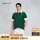 GANT/甘特【出色POLO】春夏男休閑翻領棉質短袖T恤衫 301-墨松綠 M
