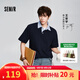 森馬（Semir）王安宇同款丨polo衫男2026夏季新款假兩件t恤半開襟潮流短袖上衣 【明星同款色】暮藍81003 M