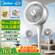 美的（Midea）【全新升級】落地空氣循環(huán)扇大風(fēng)量電風(fēng)扇輕音家用臺式搖頭臥室節(jié)能小風(fēng)扇柔風(fēng)凈化換氣扇GAJ24HBZ