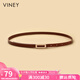 viney牛皮細(xì)腰帶女裝飾西裝外套裙帶腰帶收腰大衣時(shí)尚百搭皮帶生日禮物