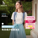 HAZZYS【3A抗菌】哈吉斯女裝 26新款夏季女士寬松簡(jiǎn)約短袖T恤女 米黃色OW M (160/84A 38)