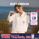 ROSYDOEDIAN不好意思系列 夏日波點(diǎn)家居服套裝短袖短褲睡衣可外穿可愛高顏值 粉色波點(diǎn) M