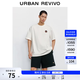 UR2026夏季新款男裝潮流棉質個性圖案圓領短袖T恤UUV460109 本白 L