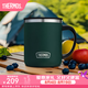 膳魔師（THERMOS）保溫杯不銹鋼水杯把手杯戶外旅行大容量露營杯子TSK2系列 云杉綠把手杯 440ml