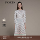 PORTS寶姿【七夕禮物】秋冬新品連衣裙LM9D006NPP014 副雕淺粉印花 M (6)