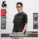 杰克·瓊斯（JACK&JONES）男裝26年虎頭刺繡涼感短袖polo衫男士夏季商務半袖翻領T恤 黑砂色E44 M 175