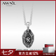 AWNL瑞典正品|維京如恩符文守護男士項鏈S925銀北歐設計送男友禮物 項鏈鈦鋼鏈款55cm