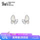 She's茜子輕簡(jiǎn)貝殼蝴蝶氣質(zhì)耳釘女小眾設(shè)計(jì)耳飾七夕情人節(jié)禮物送女友