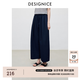 迪賽尼斯（DESIGNICE）慵懶隨性寬松高腰休閑褲2026夏新款通勤氣質百搭氣球褲女 藏青 M