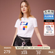斐樂(lè)（FILA） 女裝官方女士短袖T恤夏季休閑運(yùn)動(dòng)內(nèi)搭t恤百搭短T上衣 標(biāo)準(zhǔn)白-F11W118151F M （165/84A/M）