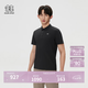 KOLON SPORT/可隆戶外休閑衣 男子接觸涼感遮熱UPF50+ CARVICO短袖 LHPT6MN083-BK 黑色 2XL 185/104A