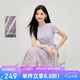秋水伊人氣質正肩收腰顯瘦套裝2026年夏季新款休閑百搭綁帶兩件套