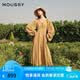 moussy 【劉亦菲同款】南法度假風碎花浪漫優雅連衣裙028ISX33-3711 070米色 M