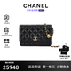 香奈兒（CHANEL）女包 WOC發財包系列金扣菱格紋小金球鏈條包 單肩七夕情人節禮物 AP1450-B02916 金球-黑