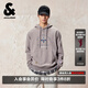 杰克·瓊斯（JACK&JONES）男裝春季衛(wèi)衣NBA聯(lián)名款抽繩連帽口袋做舊純棉長(zhǎng)袖上衣225433008 G26灰卡其花紗色 常規(guī) M （175）