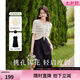 歐莎（OSA）【搭配一整套時尚】連衣裙子女夏季2025新款吊帶裙+針織衫兩件套 黑色 M