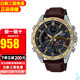 卡西歐（CASIO）男表EDIFICE太陽能藍牙紅牛賽車手表送男友七夕生日禮物推薦 ECB-900GL-1A