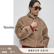 Massimo Dutti折扣季2026女裝極簡靜奢風羊毛毛呢外套06400800 沙色 XS (165/84A)