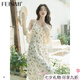 菲思蜜（Feisimi）法式吊帶連衣裙女裝衣服夏天小個子套裝兩件套裙子女夏季2026新款 小外衫+吊帶裙 S