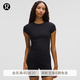lululemon丨SilkyAppeal 女士短袖T恤 速干芯吸 LW3IPLS 黑色 M