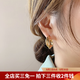 伊黛兒韓國耳圈簡約金屬小眾耳環(huán)女氣質(zhì)耳墜個性百搭耳飾生日禮物送閨蜜 金屬雙圈耳環(huán)E0343