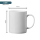 思佰得（AIBAIDER）陶瓷骨瓷杯子創(chuàng  )意純白可愛(ài)馬克杯禮品杯情侶水杯咖啡杯奶杯