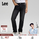 Lee【張凌赫代言】26春夏新品標準中腰726直筒牛仔褲復古黑灰色男 黑灰色 31