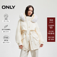 ONLY冬季90白鵝絨工裝風毛領派克羽絨服女|124423070 A01 古董白色 S (160) 80A