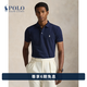 Polo Ralph Lauren 拉夫勞倫【七夕禮物】 男裝 經典款定制修身版彈力網眼布Polo衫 400-深藍色 L