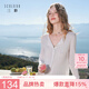 三彩【萊賽爾亞麻】2026春季新款修身針織衫短外套開衫空調衫M