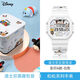 巧刻 Disney米奇小方塊手表女款學(xué)生兒童多功能運(yùn)動(dòng)防水夜光電子表男 【迪士尼正版】彩印A款-白色