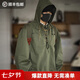 馬登工裝 美式復古甲板服惡劣天氣短款輕戶外夾克外套男寬松連帽衛衣 軍綠色 【加大版】 S