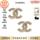 香奈兒（CHANEL）經典雙C珍珠耳釘優雅氣質精致耳墜 生日禮物送女友七夕送禮 金色A86504-Y09569-Z2800 均碼