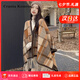 CRANTA KOMEIA披肩女2026新款圍巾女空調房斗篷毛毯格子披風生日七夕情人節禮物 楓葉黃 高級感送老婆女朋友實用高檔
