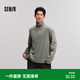 森馬（Semir）長(zhǎng)袖T恤男發(fā)熱保暖高領(lǐng)打底上衣冬季堆堆領(lǐng)基礎(chǔ)內(nèi)搭 土灰綠A41901 XL