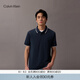 Calvin KleinJeans夏季男士潮流多色商務(wù)休閑ck刺繡鑲邊翻領(lǐng)T恤短袖POLO衫
