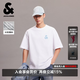 杰克·瓊斯（JACK&JONES）26年新款夏季短袖T恤男士純棉寬松潮流休閑簡約刺繡圓領(lǐng)t恤男裝 A06本白色 常規(guī) M （175）