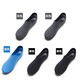 DearDevil（5雙超值裝）男士不掉跟棉質(zhì)純色V字加深口隱形船襪防滑防脫男襪 2黑2灰1藍 均碼 40-44 （44寬腳慎拍）