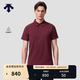迪桑特（DESCENTE）DESCENTE迪桑特TRAINING系列男士吸濕速干D-TOUGH短袖POLO衫新品 DR-深紅色 L (175/96A)