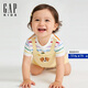 蓋璞（GAP）嬰幼兒2026春季新款可愛假兩件短褲連體衣兒童裝爬服867628