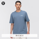 lululemon丨Heavyweight男士短袖T恤*文字徽標 速干芯吸 LM3GDCS 鋼青 L